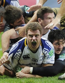 Leinster's Sean Cronin scores a try on N