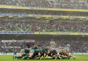 Ireland vs England in the 2013 Six Nations. Rain made handling a lottery and kept the passing to a minimum. What's the Lions excuse? [photo credit:  Brendan Moran/Sportsfile] 