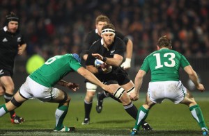 Kev McLaughlin goes in on Kieran Read in Ireland's second test against New Zealand last summer. McLaughlin had a slow start to his professional career but has been a very solid performer for Leinster since the start of the 2009-10 season.