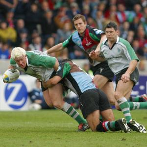 Mark McHugh for Connacht against Harlequins. That peroxide look never got old! 